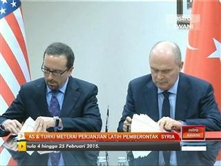AS & Turki meterai perjanjian latih pemberontak Syria