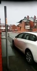House collapses in Chorley - Video by Kurtis Dornan