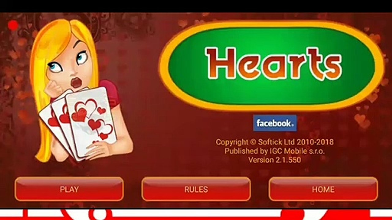 Trick Shot The Moon Hearts Game Card