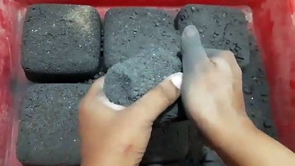 ASMR dusty charcoal dry crumble heavenly satisfying