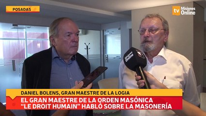El Gran Maestre de la Orden Masónica “Le Droit Humain” habló sobre la masonería