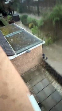 WATCH: Leeds woman devastated as garden washes away during heavy flooding