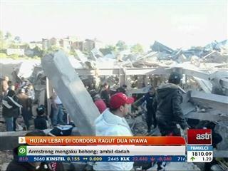 Hujan lebat di Cordoba ragut dua nyawa