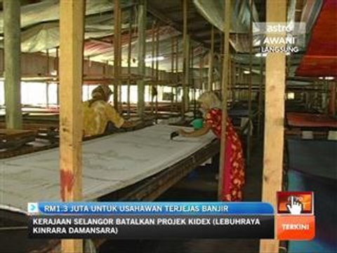 RM 1.3 juta untuk usahawan terjejas banjir