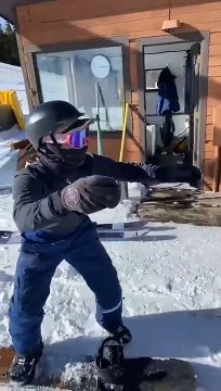 Snowboardeur vs tire-fesses... pas simple