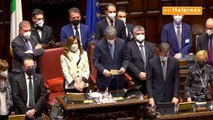 Mattarella rieletto presidente, la proclamazione in Aula