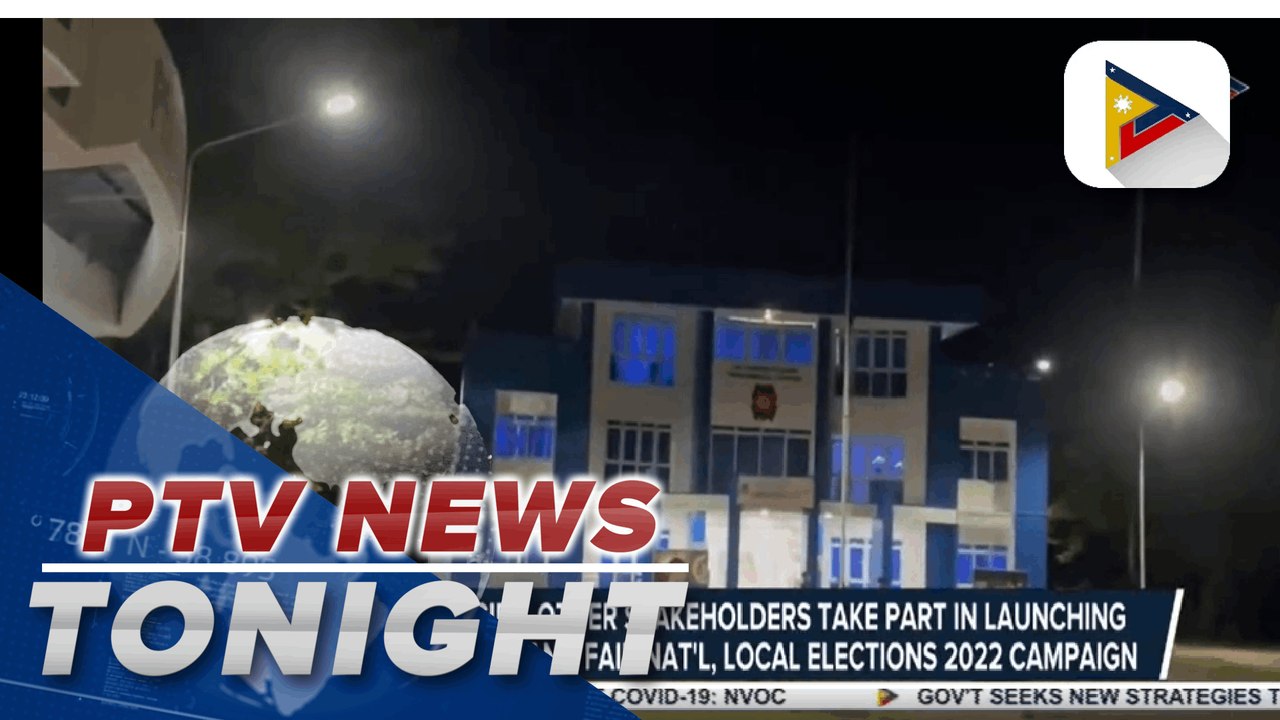 Government agencies, other stakeholders take part in launching of safe, secure, and fair national, local elections 2022 campaign | via Caren Cabanayan