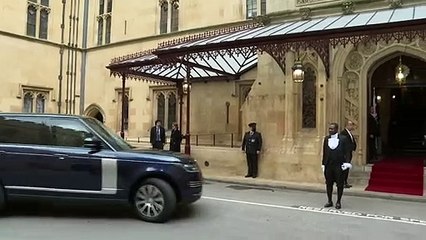 Sir Lindsay Hoyle welcomes Nancy Pelosi to Parliament