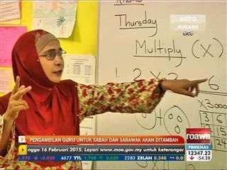 Pengambilan guru untuk Sabah dan Sarawak akan ditambah