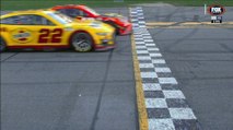 NASCAR Cup Series 2022 Daytona 500 Race Stage 2 Close Finish Logano vs Truex Jr