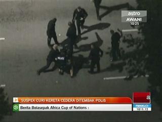 Suspek curi kereta cedera ditembak polis