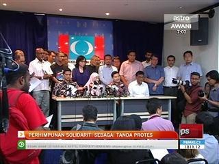 Perhimpunan solidariti sebagai tanda protes