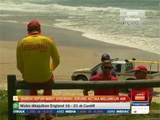 Warga Jepun maut diserang jerung ketika meluncur air