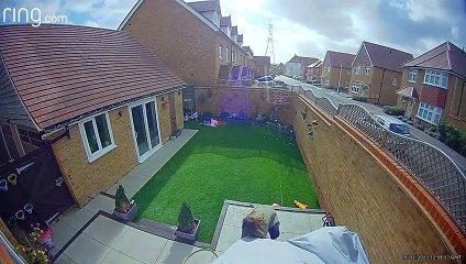 High Winds Thwart Attempt to Tame Tarp