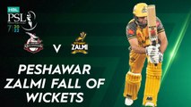 Peshawar Zalmi Fall Of Wickets | Lahore Qalandars vs Peshawar Zalmi | Match 30 | HBL PSL 7 | ML2G