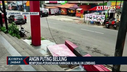 Lembang Diterjang Angin Puting Beliung