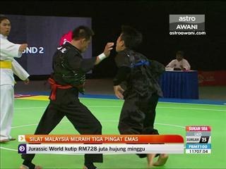 Silat Malaysia meraih tiga pingat emas