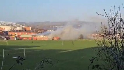 Fire at Laithwaites park in Wigan