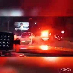 Agente da PCDF fura blitz da PM e joga carro para cima da viatura