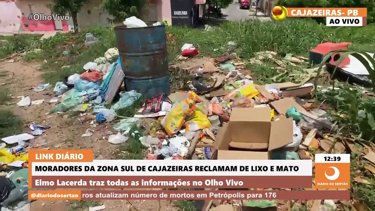 Com lixão da porta de casa, moradores sofrem com fedor na zona sul de Cajazeiras