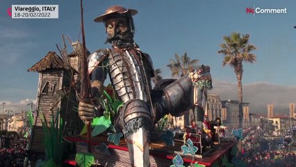 The Carnival of Viareggio resumes after COVID disruption