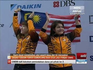 Skuad terjun terus cemerlang raih 2 lagi pingat emas