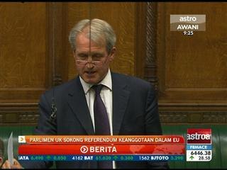 Parlimen UK sokong referendum keanggotaan dalam EU