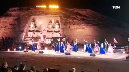 من أبو سمبل حفل فني ليلة تعامد الشمس على قدس أقداس المعبد