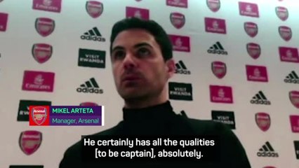 Download Video: Arteta hints Odegaard could be future Arsenal captain