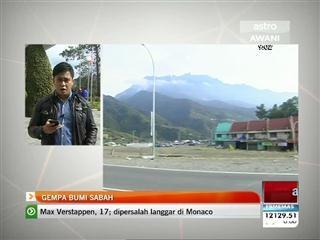 Perkembangan Gempa bumi Sabah (Sabtu,6 Jun, 9:00 pagi)