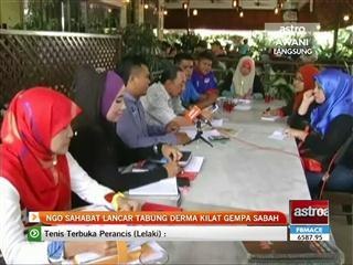 NGO SAHABAT lancar Tabung Derma Kilat Gempa Sabah