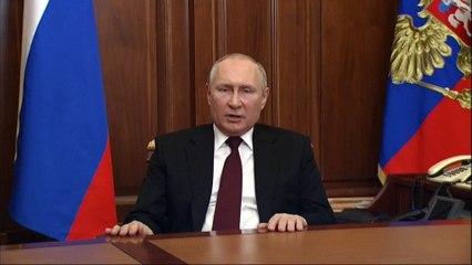 Ukraine : Poutine reconnaît l'indépendance des Etats séparatistes