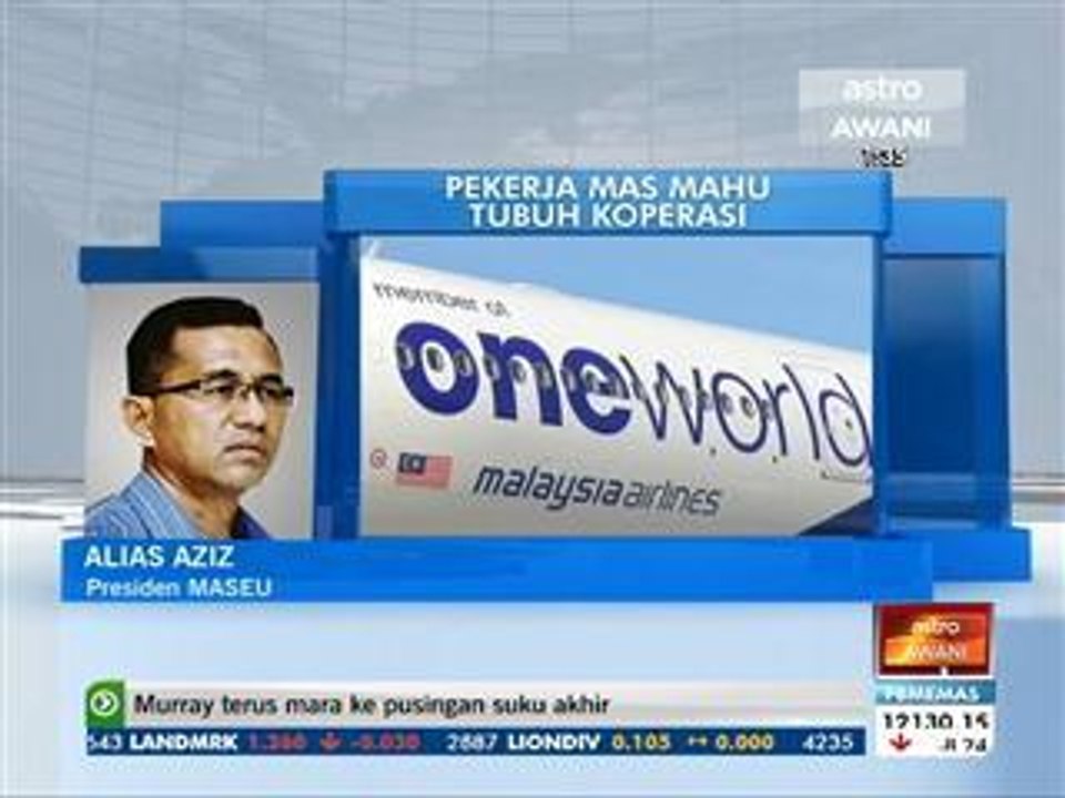 Pekerja MAS mahu tubuh koperasi