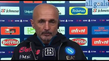 Скачать видео: Cagliari-Napoli 1-1 21/2/22 intervista post-partita Luciano Spalletti