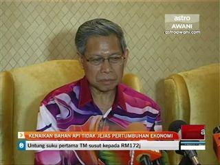 Kenaikan bahan api tidak jejas pertumbuhan ekonomi