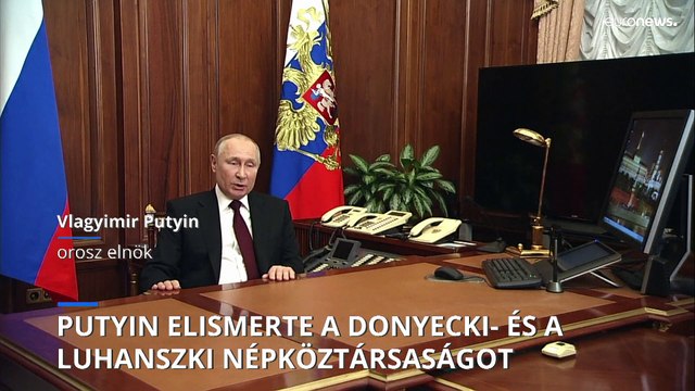 Kreml: Vlagyimir Putyin elismeri a szakadár ukrán köztársaságok függetlenségét