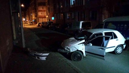 Hurdaya dönen araçtan içki şişesi çıktı, sürücü kayıplara karıştı