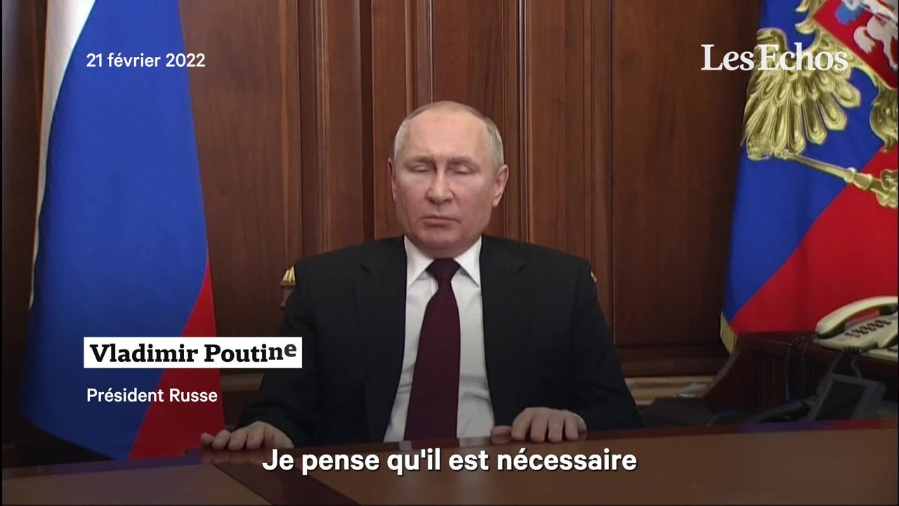 Ukraine : Vladimir Poutine reconnaît l'indépendance des séparatistes prorusses