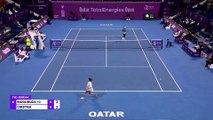 Highlights: Muguruza gegen Cristea souverän