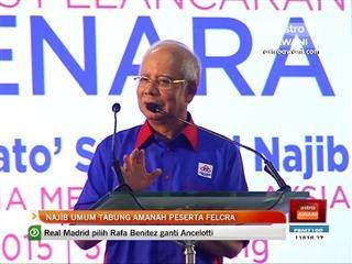 Najib umum tabung amanah peserta Felcra