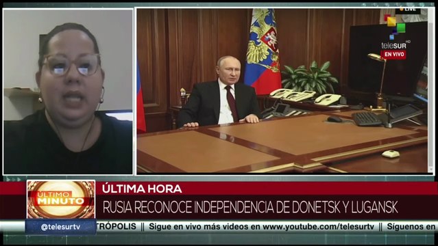 Repúblicas de Donetsk y Lugansk reconocidas independientes por Rusia