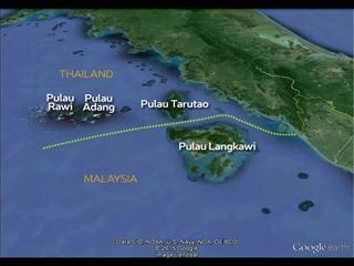 Kawasan laut sempadan Malaysia - Thailand