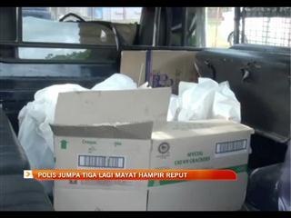 Polis jumpa tiga lagi mayat hampir reput