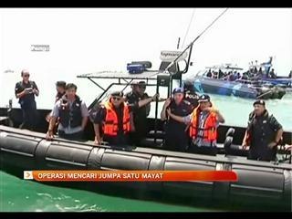 Kapal korek karam: Operasi mencari jumpa satu mayat