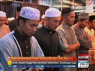 KAFA adakan solat hajat menjelang aksi final Piala FA
