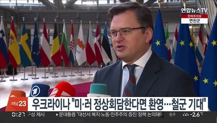 우크라이나 "미·러 정상회담한다면 환영…철군 기대"