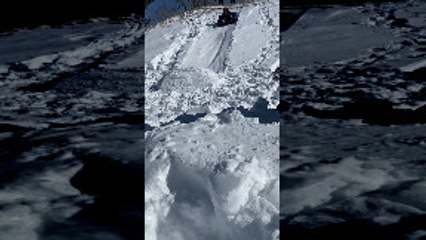 Sledding Kid Face Plants Into Snow Pile