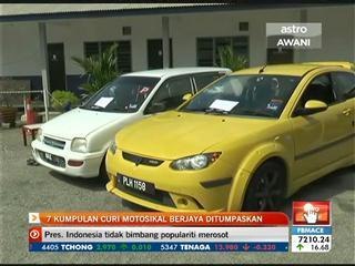 7 kumpulan curi motosikal berjaya ditumpaskan