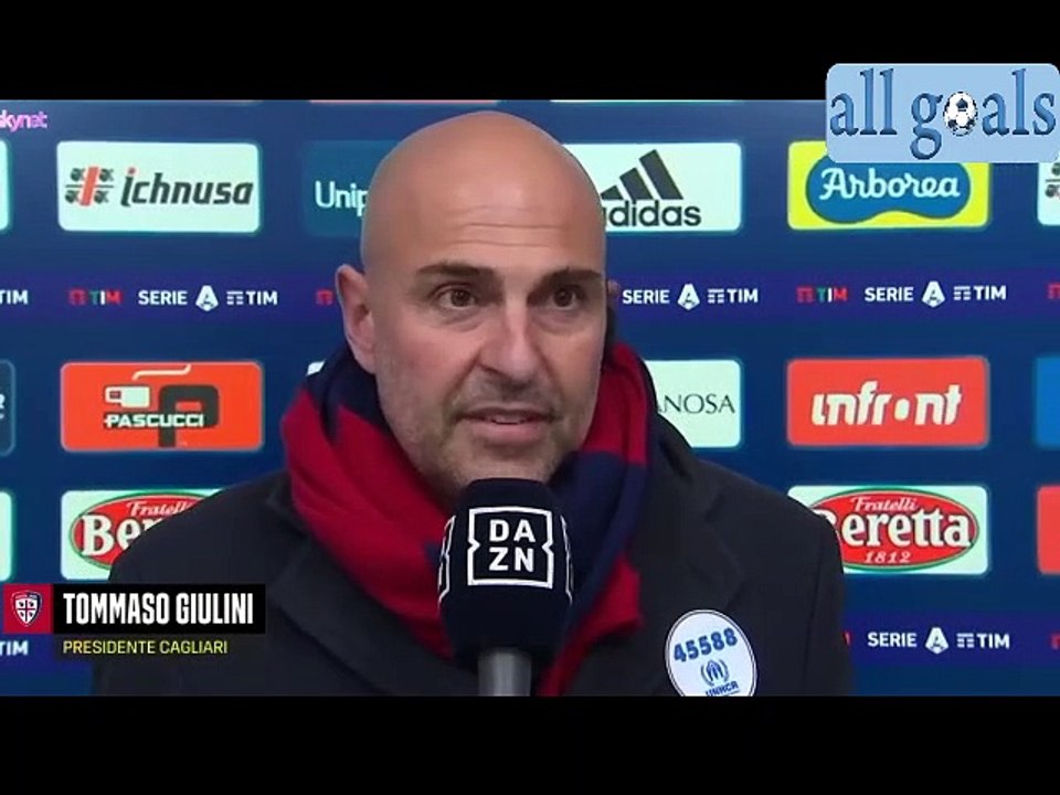 Cagliari-Napoli 1-1 21/2/22 intervista post-partita Tommaso Giulini