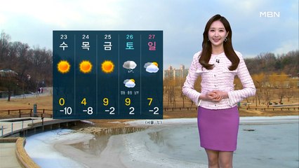[굿모닝MBN 날씨]출근길 '한파' 계속…오후부터 서해안·제주 눈